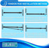 Tension Rods 28 to 48 Inches 6 Pack Adjustable Extension Black Spring Loaded Curtain Tension Rod for Windows, Closet, Cupboard, Kitchen, Bathroom,...