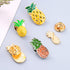 Amosfun 5pcs Lovely Originality Fashion Fruits Brooch Summer Style Small Fresh Oil Dripping Pineapple Brooch Pins...