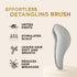 RICH Hair Care Silver Glamour Satin Touch Detangling Brush- Dry and Wet Hair Brush Detangler for All Hair Types - Keeps Hair Smooth, Anti-static, ...