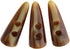 10pcs Large Horn Imitation Tooth Toggle Buttons Compatible with Coat Jacket Blazer Cream Bone...