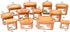 e-jen Premium Kimchi, Sauerkraut Container Probiotic Fermentation with Inner Vacuum Lid (Earthenware Brown, 0.45 gal/ 1.7L)...