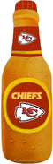 NFL KANSAS CITY CHIEFS BEER BOTTLE PLUSH DOG & CAT SQUEAK TOY - Cutest STADIUM SODA BOTTLE SNACK Plush Toy for DOGS & CATS with INNER SQUEAKER & B...
