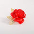 Rose Brooch Pins Rhinestone Lapel Red Flowers Brooches for Women Girls Fashion Jewelry Gift...