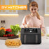 BYKITCHEN Air Fryer Liners for Ninja Dual Air Fryer, Set of 150, Rectangle Disposable Air Fryer Liners Compatible with Ninja DZ201/DZ401/DZ550, In...