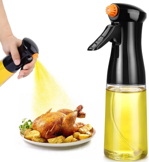 Oil Sprayer for Cooking, Upgraded Olive Oil Sprayer Bottle, Air Fryer Accessories, Oil Mister 7oz/200ml Oil Vinegar Spritzer, Kitchen Gadgets for ...