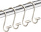 Nickel Shower Curtain Hooks, Rust Proof Shower Curtain Rings for Bathroom, Silver Metal Decorative Shower Curtain Hooks Hangers for Shower Curtain...