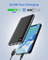 Power Bank 10000mAh Portable Charger 22.5W Portable Phone Charger USB C PD QC3.0 Fast Charge Ultra Slim External Battery Pack with LED Display for...