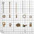 PH PandaHall about 870 Pcs Jewelry Finding Kits with Lobster Claw Clasps, Jump Ring, Ribbon Clamp End, Earring Hook, Flower Bead Cap, Cord End, Ey...