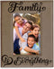 KATE POSH Family is Everything Engraved Leather Picture Frame (5x7-Vertical)...