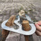 Camping Tripod Board?Turn Branches into Campfire Tripod ?Stainless Steel Campfire Support Plate with Adjustable Chain?for Hanging Cookware,Portabl...