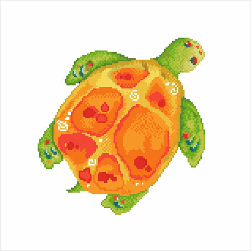 DIAMOND DOTZ ® - Turtle Journey, Partial Drill, Round Dotz, Diamond Painting Kits, Diamond Art Kits for Adults, Gem Art, Diamond Art, Kits, 17.7"x...