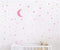 Moon and Stars Wall Decal Vinyl Sticker for Kids Boy Girls Baby Room Decoration Good Night Nursery Wall Decor Home House Bedroom Design YMX16 (Sof...