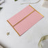 YINUOYOUJIA 46 Packs of 5x7 Envelopes Square Flap with Gold Trim, Pink A7 Luxury Envelopes for Invitation Self Seal, Ideal for RSVP, Cards, Weddin...