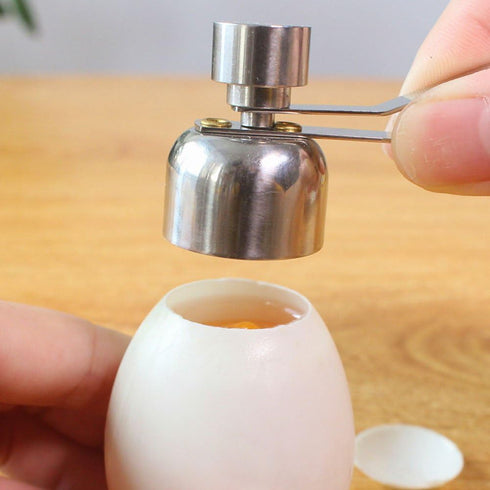 Fdit Egg Topper Cutter with Stainless Steel Eggshell Opener Cutter Clean Opener Cracker Kitchen Tool for Removing Raw Soft or Hard Boiled Egg Shel...