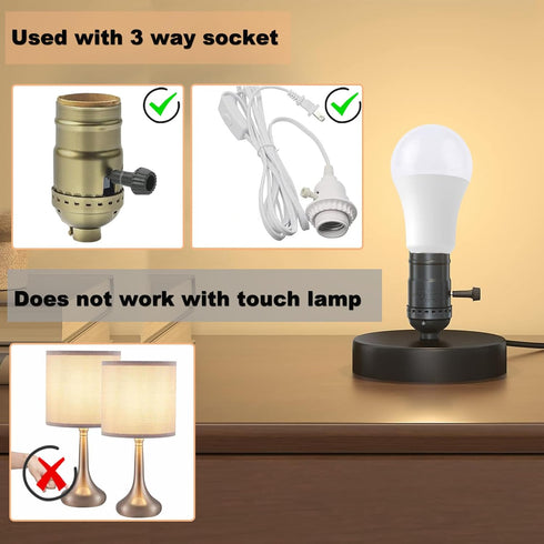 3 Way Light Bulbs 30 70 100 Watt Equivalent 2700K Soft White A19, Incandescent Replacement,6/10/15w Energy Saving LED Bulb,Three Way Light Bulbs, ...