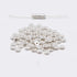 INSPIRELLE 100pcs Heishi Beads 6mm Long-Lasting Disc Brass Rondelle Spacer Beads Silver Plated Flat Round Shape Jewelry Metal Spacers for Bracelet...