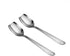 IMEEA Flat Edge Cooking Spoon 18/8 Stainless Steel Serving Spoon 10-Inch Mixing Spoon, Set of 2...