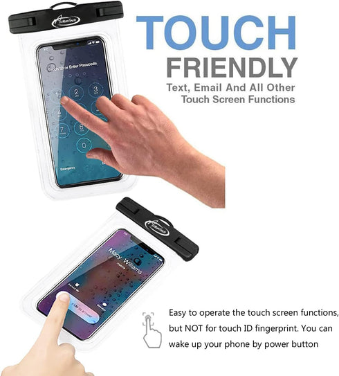 AiRunTech Large Universal Waterproof Case, Waterproof Phone Pouch Compatible with iPhone 14 Pro Max/13/12/11/XR/X/SE//8/7, Galaxy S22/S21, Note 20...