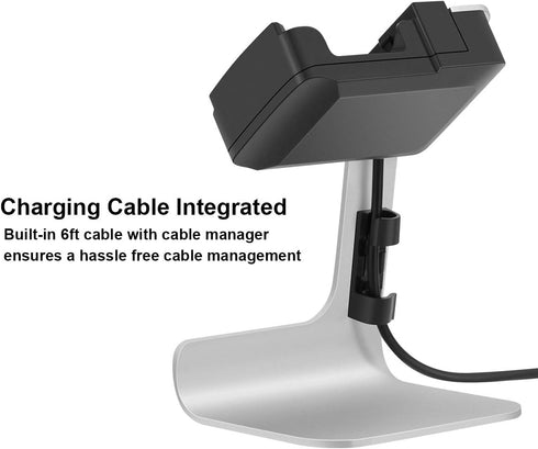 Charging Stand/Charging Dock/Charging Cradle Compatible for Fitbit Versa/Versa Lite with 6ft Charging Cable Integrated...