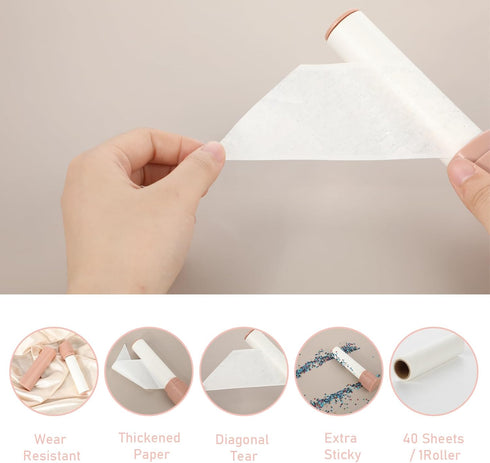 Extra Sticky Lint Rollers Mini Travel Lint Roller for Pet Hair Small Sticky Roller Remover 40 Sheets for Clothes Furniture Carpet Dog Cat Hair Hom...