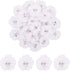 30 PCS Flower Appliques, Rhinestone Flowers for Graduation Cap Chiffon Fbric Pearl Craft Chiffon Supplies Lace Sewing Fabric Appliques for Clothin...