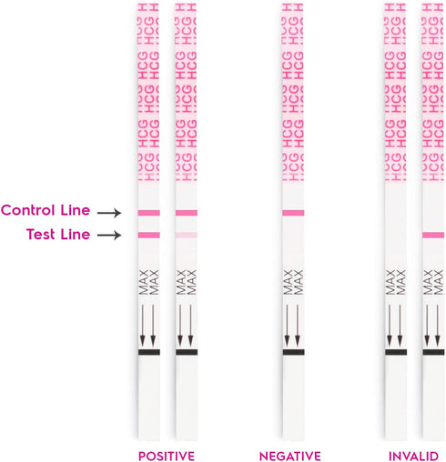 AccuMed Pregnancy Test Strips, 25-Count Individually Wrapped Pregnancy Strips, Early Home Detection Pregnancy Test Kit, Clear HCG Test...