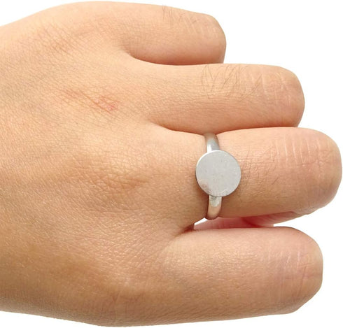 Honbay 20PCS Adjustable Blank Rings with 10mm Flat Bases Jewelry Making Supplies...