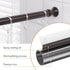 Amazer Spring Tension Shower Curtain Rod, 26-42 Inches Rust-Resistance Tension Curtain Rod Bathroom Rod, Adjustable Shower Curtain Rod No Drill, B...