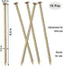 15 Pcs Artificial Stakes Nails, 6" Spiral Non-Rust Galvanized Metal Garden Landscape Edging Yard Stakes Timber Anchoring Spikes Ground Stakes Heav...