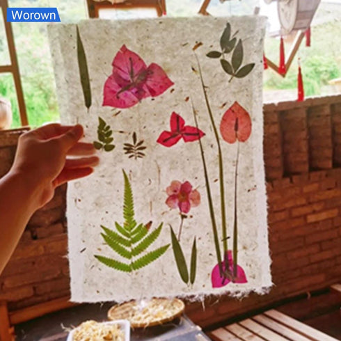 Worown A4 Wooden Paper Making Screen Kit,Paper Making Frames, Mould and Deckle for Paper Making, DIY Paper Crafts...