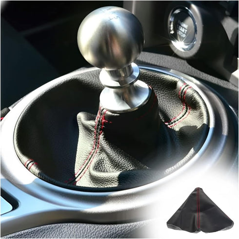 Car Gear Shift Boot Cover, PU Leather Gear Shifter Knob Dust Cover, Waterproof Shift Knob Cover Boot Gear Gaiter Cover, Auto Accessories Suitable ...
