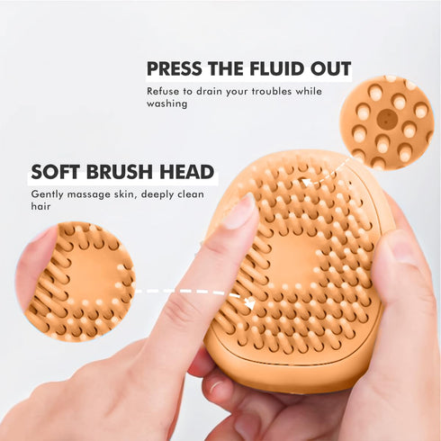 Pet Cat & Dog Bath Brush | Dog Shampoo Brush | Dog Scrubber for Bath | Dog Grooming/Washing/Shower Brush Easily Removes Loose Undercoat for Short ...