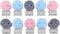 Skull Shape Medium Paper Clips, Binder Clips, Easy Grip, Assorted Color, School Office Supplies, 10 Pcs/Set...
