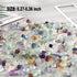 Fluorite Tumbled Stone Chips Natural Crushed Chip Bulk 7mm-9mm Crystal Pieaces for Aquarium Vase Plant Fish Tank Air Plants Decoration Jewelry DIY...