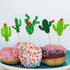 Cactus Cupcake Toppers Summer Hawaii Theme Party Favors Cupcake Picks for Fruit Cake Decorations Fiesta West Tropical Cacti Birthday Party Supplie...