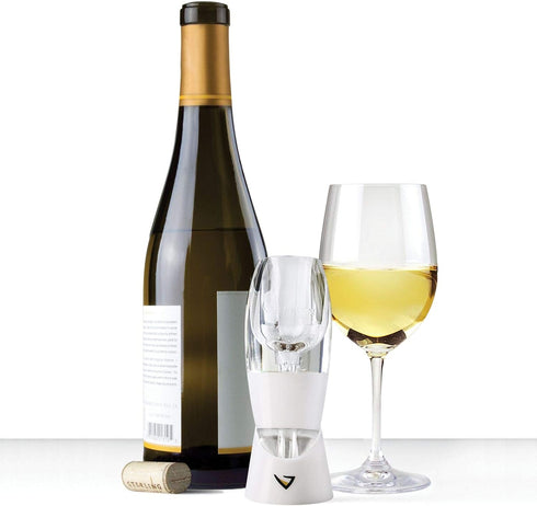 Vinturi Classic Essential Wine Aerator Pourer and Decanter Provides Enhanced Flavors with Smoother Finish Features Easy to Grip Silicone Body and ...
