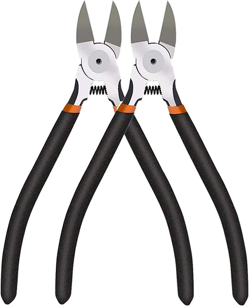 BOENFU Wire Cutters Heavy Duty 6 Inches Wire Snips 2 Pack Flush Cut Pliers Side Cutters Metal Cutting Tool for Crafting, Floral, Artificial Flower...