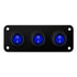 3 Gang 12V 20 Amp Toggle Rocker Switch Panel LED Breaker Waterproof Widely Fits for Auto Automotive Lights Car Marine Boat Yacht, Trailer, Caravan...