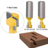 Saiper 1/2 Inch Shank Keyhole Router Bit Set T-Slot Woodworking Grooving Router Bits (3/8 & 1/2 Inch Blade Diameter) Slotting Milling Cutter for P...