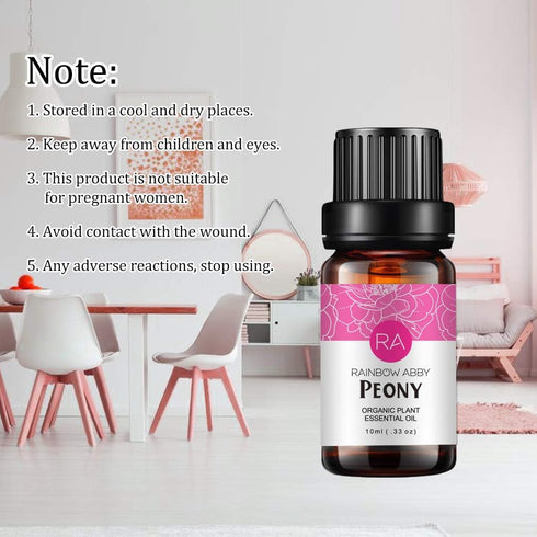Peony Essential Oil 100% Pure Oganic Plant Natrual Flower Essential Oil for Diffuser Message Skin Care - 10ML...