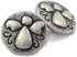 Bezelry 12 Pieces Baby Angel Oval Antique Silver Color Metal Shank Buttons. 18mm X 15mm...