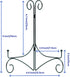 Plate Stand for Display with Hinged Folding Design, 6 Inch Picture Stands for Tables, Small Easels for Displaying Book, Art Piece, Photo and Platt...
