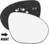 X AUTOHAUX Car Rearview Mirror Glass Replacement with Backing Plate Heated Right Passenger Side for Nissan Cube Juke...