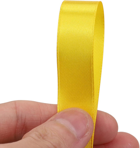5/8 inches 50 Yard Yellow Satin Ribbon for Gift Wrapping, Wedding, Crafts, Christmas,Easter, Floral, Hair, Invitation Decorations and More...