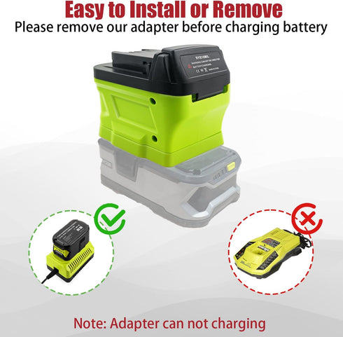 M18 Adapter for Ryobi Battery to Milwaukee 18V M18 Tools, Convert for Ryobi 18V one+ Battery to Fit for Milwaukee M18 18Volt Cordless Power Tools ...