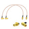 BINGFU SMA Female Bulkhead Mount to SMA Male Right Angle RG316 Antenna Extension Cable 12 inch 30cm 2-Pack Compatible with 4G LTE Router Cellular ...