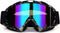 Motorcycle Goggles for Dirt Bike, Motocross, ATV, Off Road, Ski - Fit Over Glasses for Men, Women, Youth, Adult - Black White...