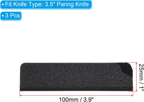 PATIKIL ABS Knife Cover Sleeves for 3.5" Paring Knife, 3 Pack Knives Edge Guard Blade Protector Universal Knife Sheath for Home Kitchen, Black...