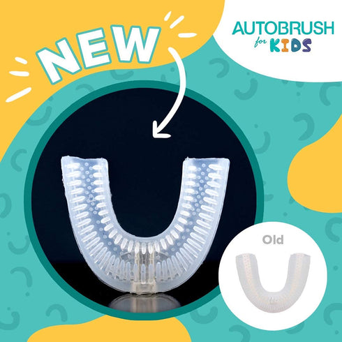 AutoBrush Silicone U Shaped Brush Head Replacement, Brush Head Refills, 360 Degree Oral Teeth Cleaning, Automatic Toothbrush Head Accessories, Adu...