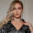 Punk Leather Choker Goth Choker Collar Interlocking Choker Necklace PU Necklace Jewelry for Women...